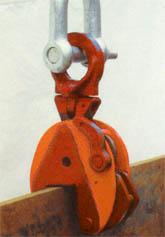 lifting clamp in use
